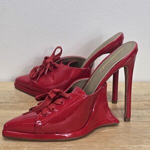Lemonade Cherry Red High Heel Stilettos 7.5 Sexy Cosplay Coquette Pop Futuristic
